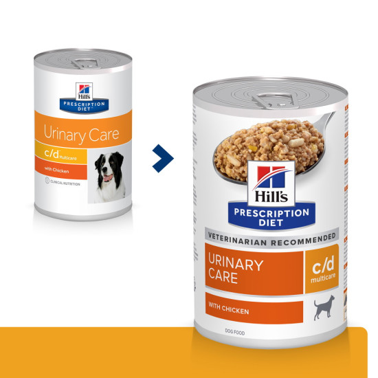 Hill’s Prescription Diet Canine c/d Multicare – Hrană Umedă pentru Sănătatea Tractului Urinar la Câini, 370 g